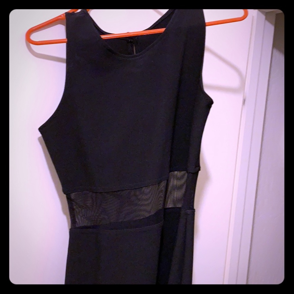 All That Jazz black dress with slit Full Length